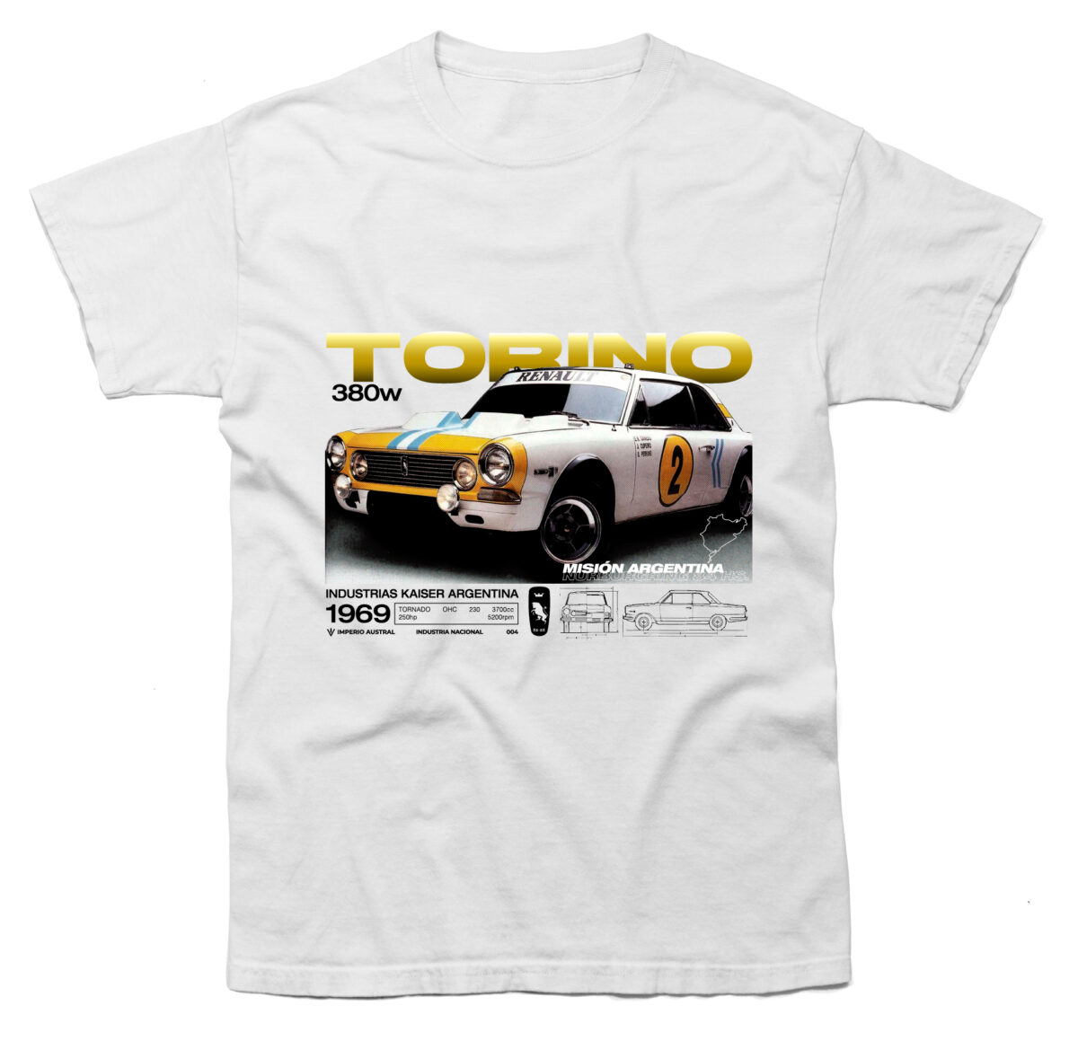 Remera blanca Torino