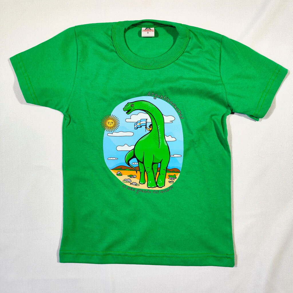 remera argentinosaurus para niños